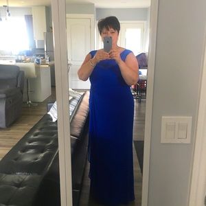 Mother of Groom Royal Blue Beautiful Gown